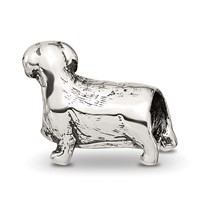 Sterling Silver Reflections Dachshound Bead view 5