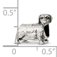 Sterling Silver Reflections Dachshound Bead view 3