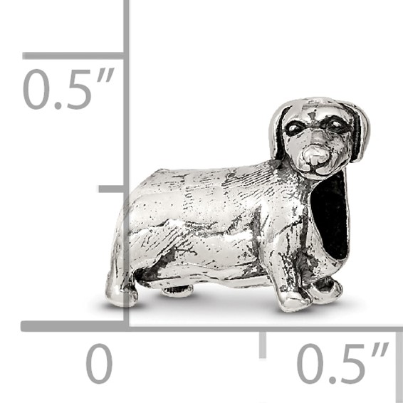 Sterling Silver Reflections Dachshound Bead