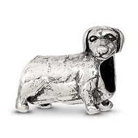 Sterling Silver Reflections Dachshound Bead view 1
