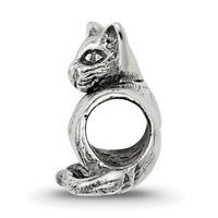 Sterling Silver Reflections Sphinx Cat Bead view 2