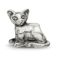 Sterling Silver Reflections Sphinx Cat Bead view 3