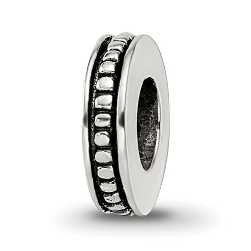 Sterling Silver Reflections Notched Spacer Bead