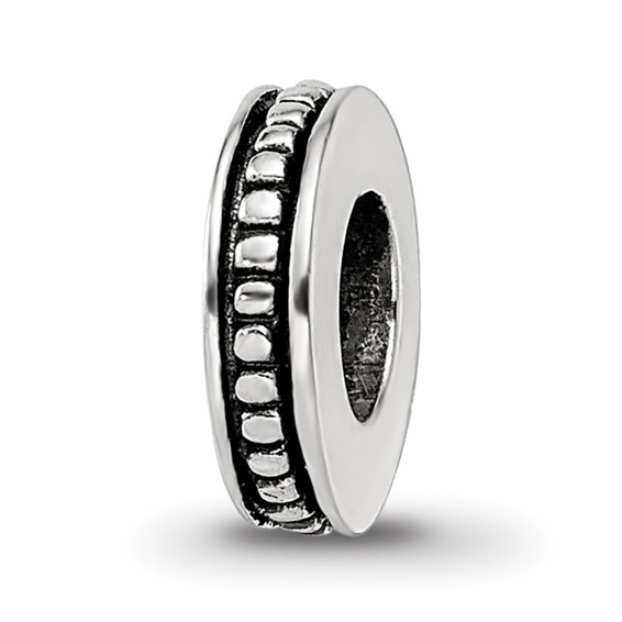 Sterling Silver Reflections Notched Spacer Bead