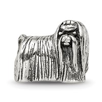 Sterling Silver Reflections Maltese Dog Bead view 3