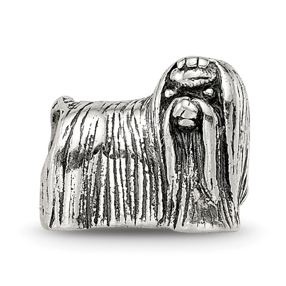 Sterling Silver Reflections Maltese Dog Bead