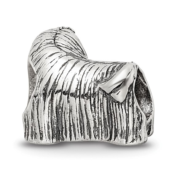 Sterling Silver Reflections Maltese Dog Bead