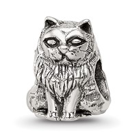 Sterling Silver Reflections Birman Cat Bead view 1