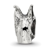Sterling Silver Reflections Doberman Pinscher Head Bead view 5