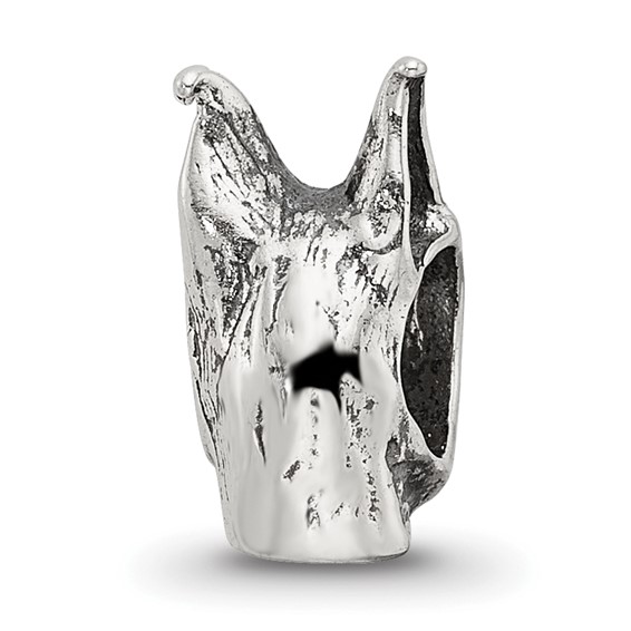 Sterling Silver Reflections Doberman Pinscher Head Bead
