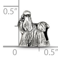 Sterling Silver Reflections Shih Tzu Bead view 4