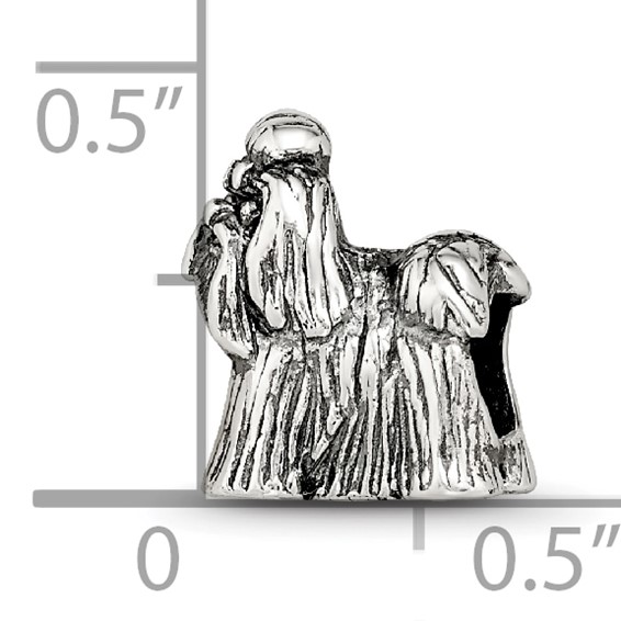 Sterling Silver Reflections Shih Tzu Bead