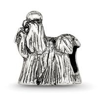 Sterling Silver Reflections Shih Tzu Bead view 1