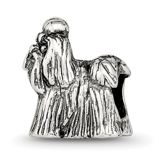 Sterling Silver Reflections Shih Tzu Bead