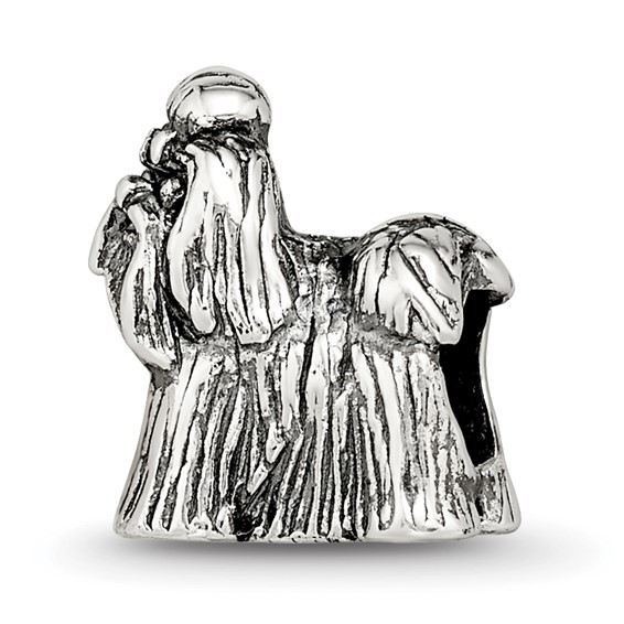 Sterling Silver Reflections Shih Tzu Bead