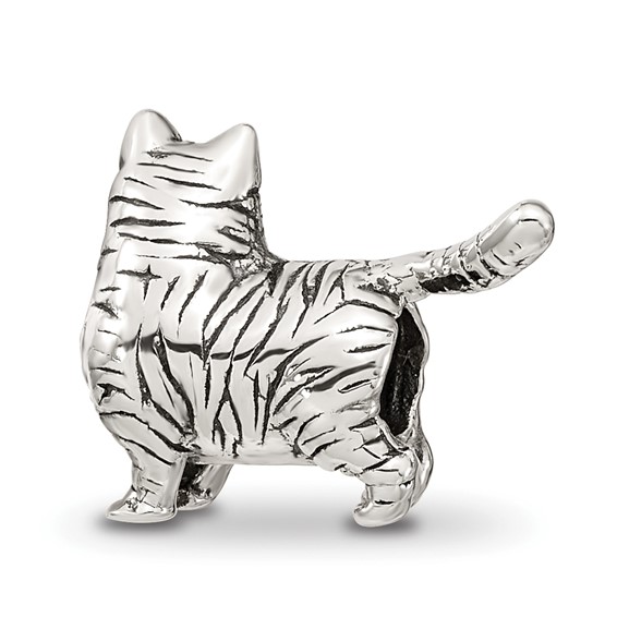 Sterling Silver Reflections American Shorthair Cat Bead