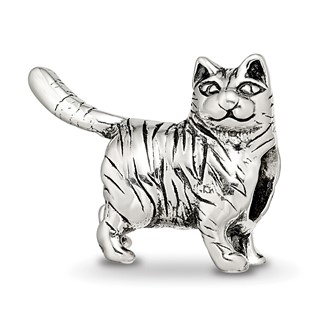 Sterling Silver Reflections American Shorthair Cat Bead