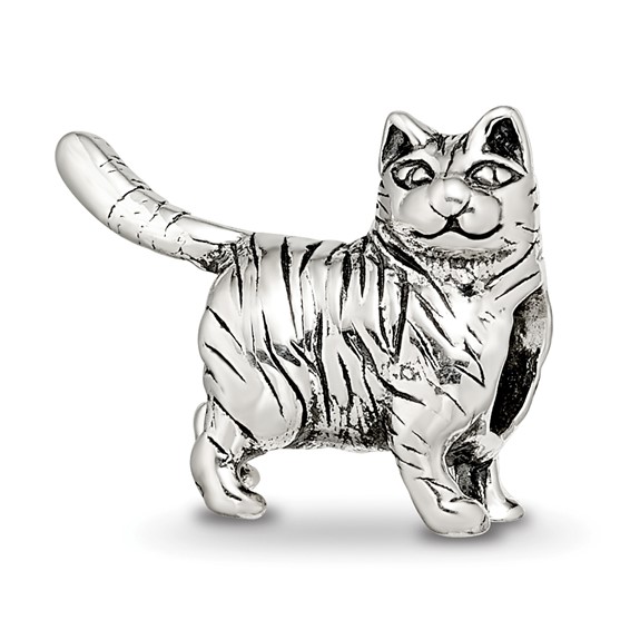 Sterling Silver Reflections American Shorthair Cat Bead