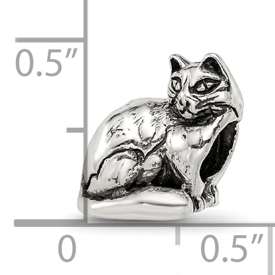 Sterling Silver Reflections Ragdoll Cat Bead