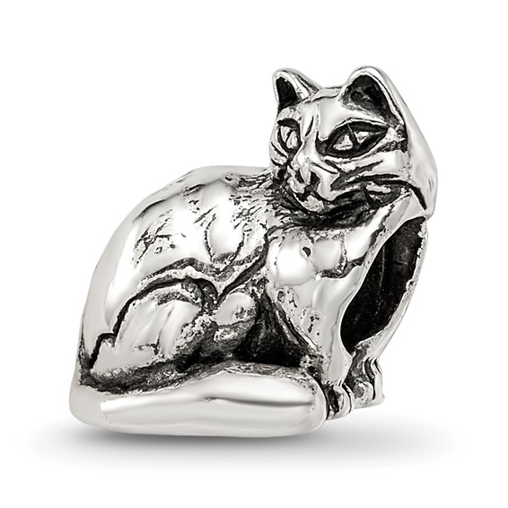 Sterling Silver Reflections Ragdoll Cat Bead