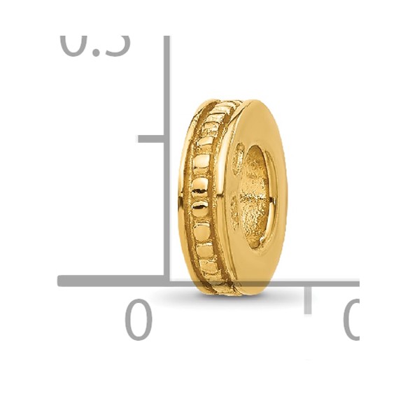 Sterling Silver Reflections Gold-plated Spacer Bead