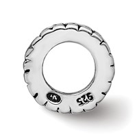 Sterling Silver Reflections Floral Spacer Bead view 2