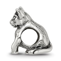 Sterling Silver Reflections Abyssinian Cat Bead view 2