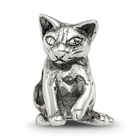 Sterling Silver Reflections Abyssinian Cat Bead view 3
