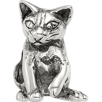 Sterling Silver Reflections Abyssinian Cat Bead view 4