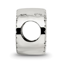 Sterling Silver Reflections 2-sided Vegas Bead view 2