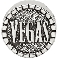 Sterling Silver Reflections 2-sided Vegas Bead view 4