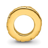 Sterling Silver Gold-plated Reflections Floral Spacer Bead view 2
