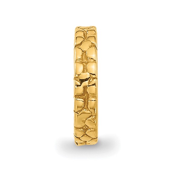 Sterling Silver Gold-plated Reflections Floral Spacer Bead