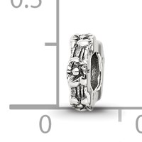 Sterling Silver Reflections Floral Spacer Bead view 4
