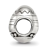 Sterling Silver Reflections Easter Egg Bead view 2