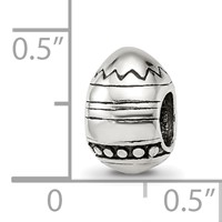 Sterling Silver Reflections Easter Egg Bead view 4