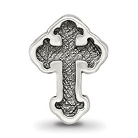Sterling Silver Reflections Budded Cross Bead view 4