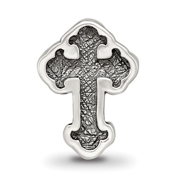 Sterling Silver Reflections Budded Cross Bead