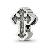 Sterling Silver Reflections Budded Cross Bead view 1