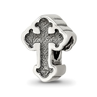Sterling Silver Reflections Budded Cross Bead