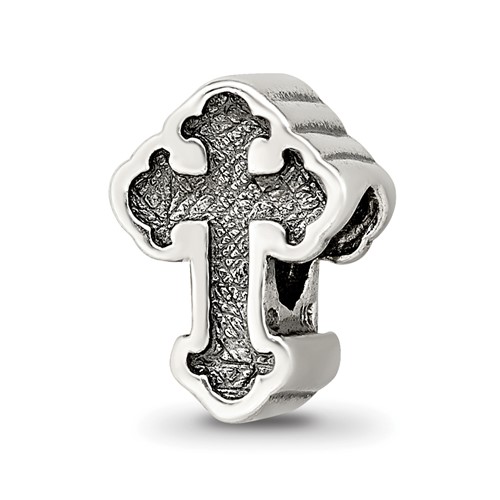 Sterling Silver Reflections Budded Cross Bead