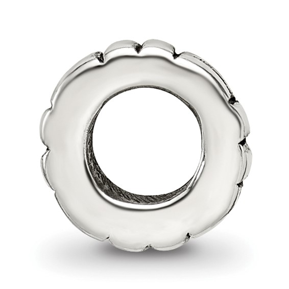 Sterling Silver Reflections Notched Spacer Bead