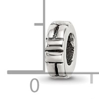 Sterling Silver Reflections Notched Spacer Bead view 5