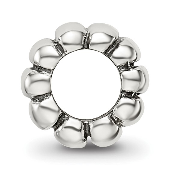 Sterling Silver Reflections Scalloped Spacer Bead