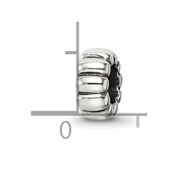 Sterling Silver Reflections Scalloped Spacer Bead