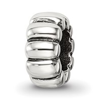 Sterling Silver Reflections Scalloped Spacer Bead view 1