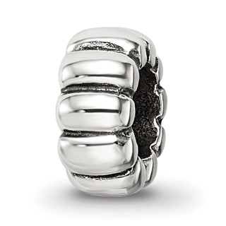 Sterling Silver Reflections Scalloped Spacer Bead