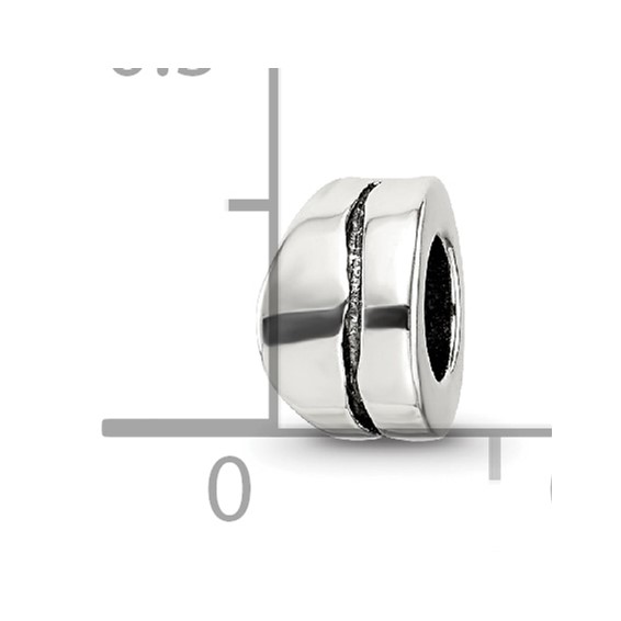 Sterling Silver Reflections Wavy Spacer Bead