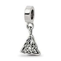 Sterling Silver Reflections Celtic Trinity Dangle Bead view 1