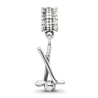 Sterling Silver Reflections Golf Clubs and Ball Dangle Bead view 4